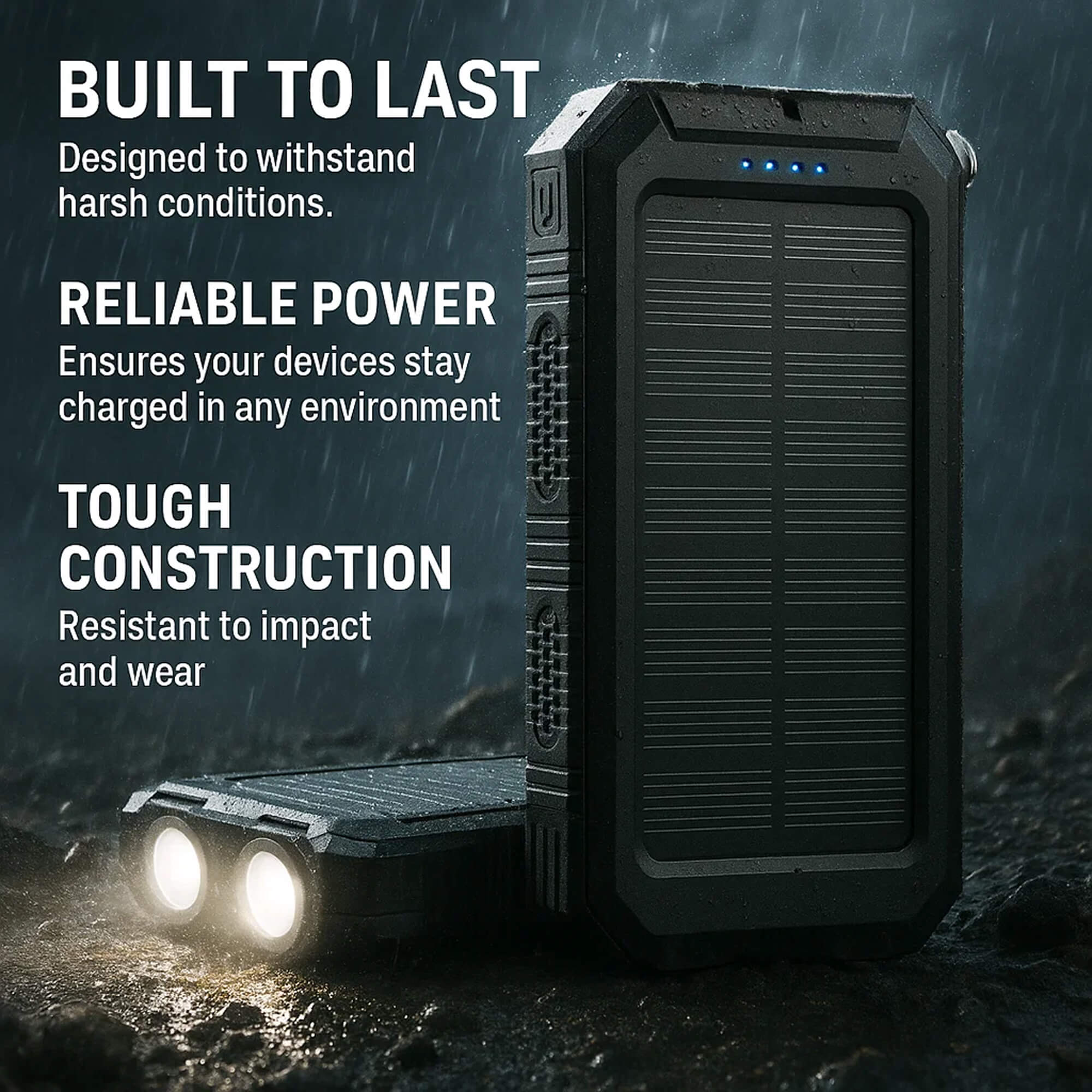 Solar Power Bank 500000mAh Waterproof Outdoor Pro Charger | Lersk