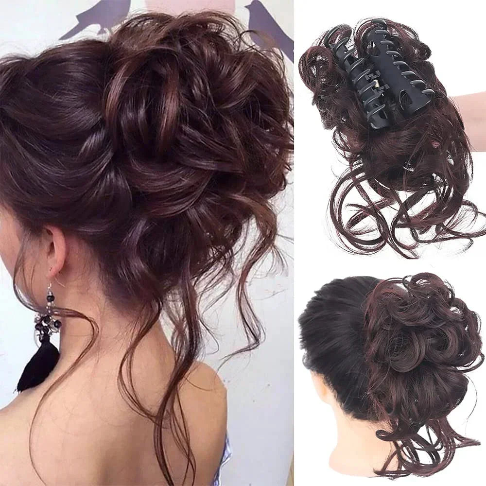Pinza para cabello CurlyBun para moño rizado instantáneo, para peinados rápidos, recogidos diarios y looks elegantes | Lersk
