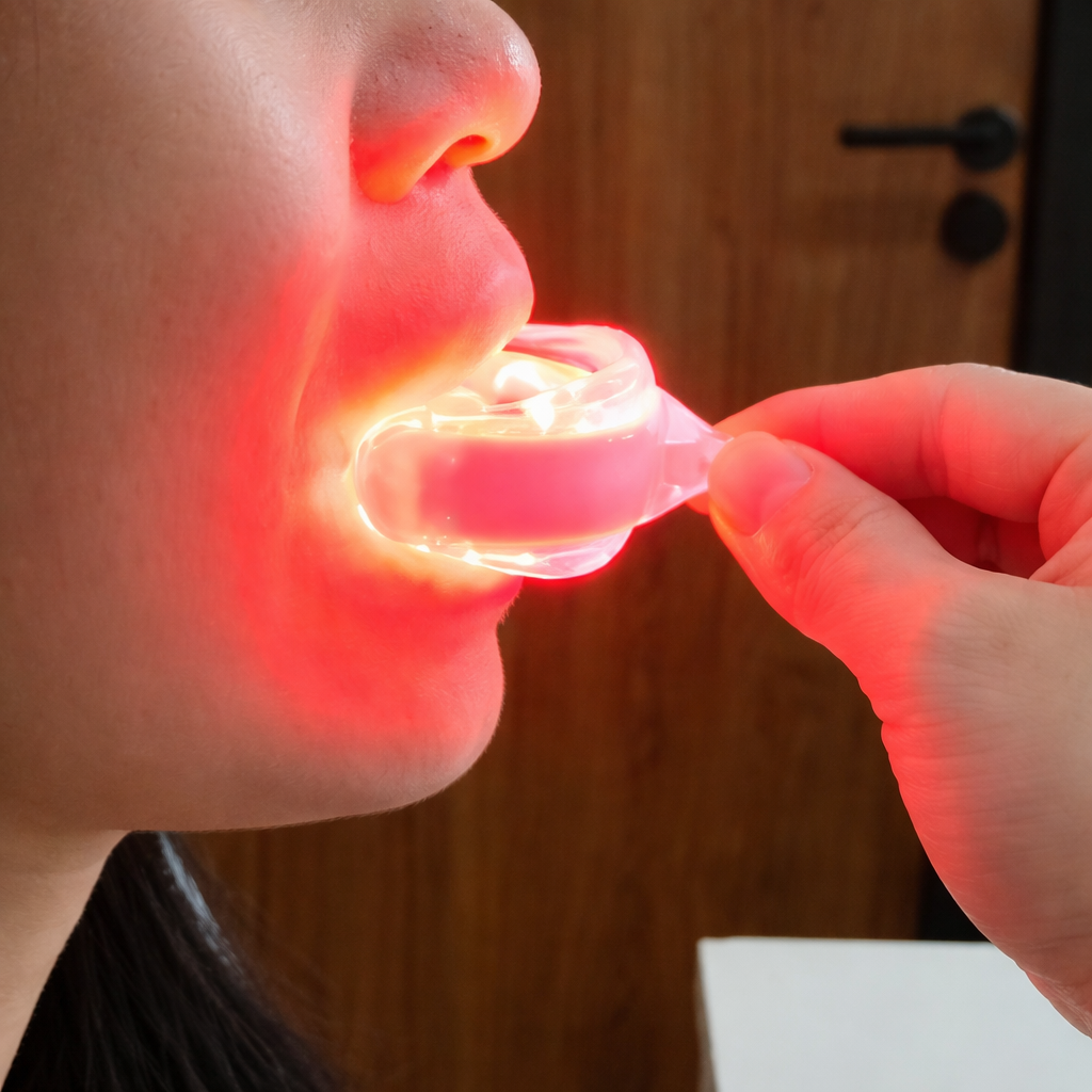 Dispositivo di terapia orale a luce rossa per il comfort di gengive e denti | Lersk