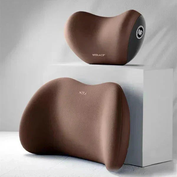 AutoEase Universal Car Headrest and Lumbar Support Cushion | Lersk
