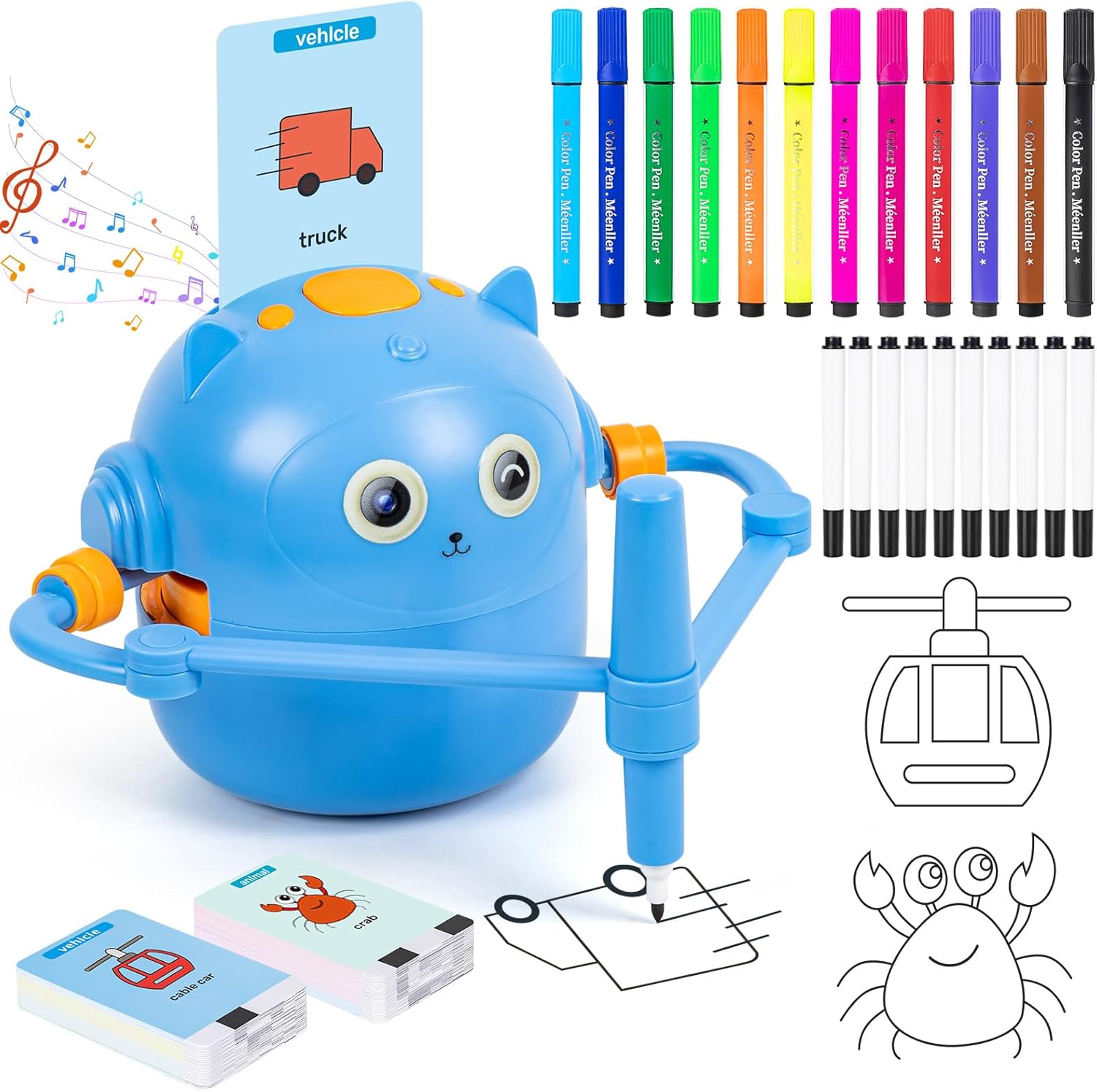 Doodle Bot Kreativ Tegnerobot til Børn | Lersk
