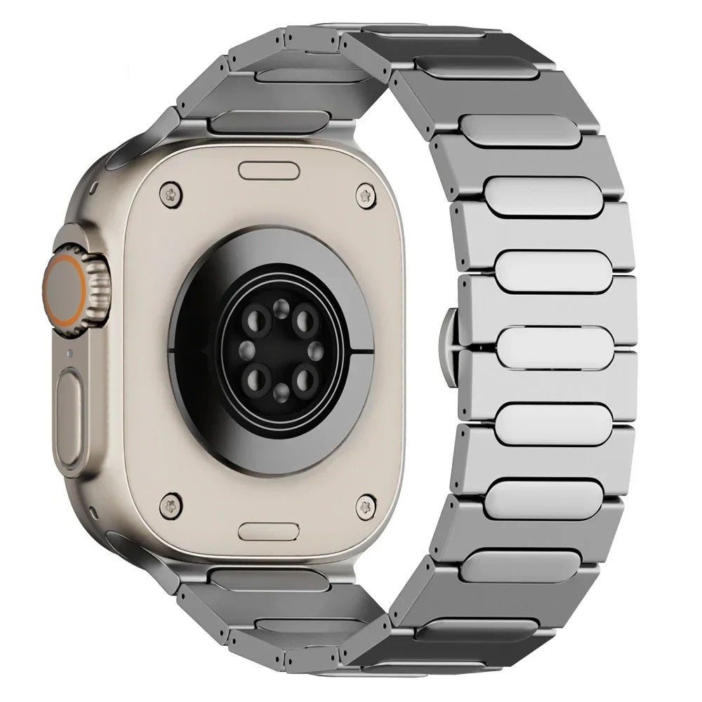 Aureon Titanium Bracelet With Butterfly Clasp For Apple Watch Ultra 1/2 | Lersk