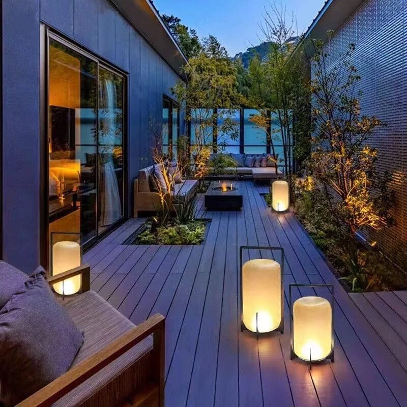 Lumières de terrasse Luma en acier inoxydable et verre étanches | Lersk