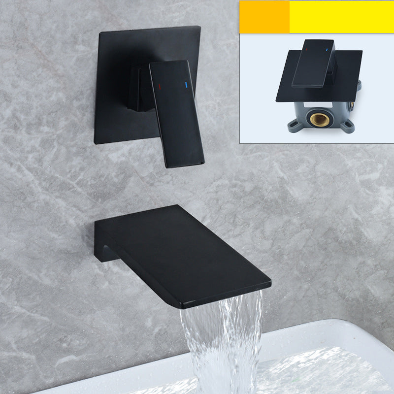 Cascade | Wall-Mounted Single-Handle Waterfall Bathroom Faucet | Lersk