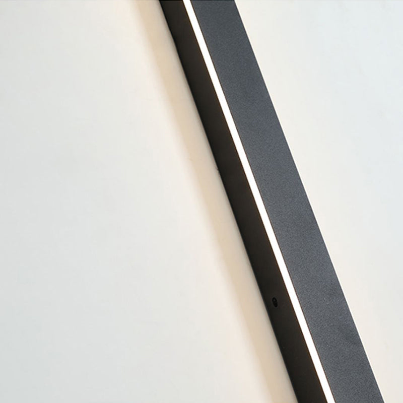 Nyx lineært udendørs væglampe sort LED finish udgave | Lersk