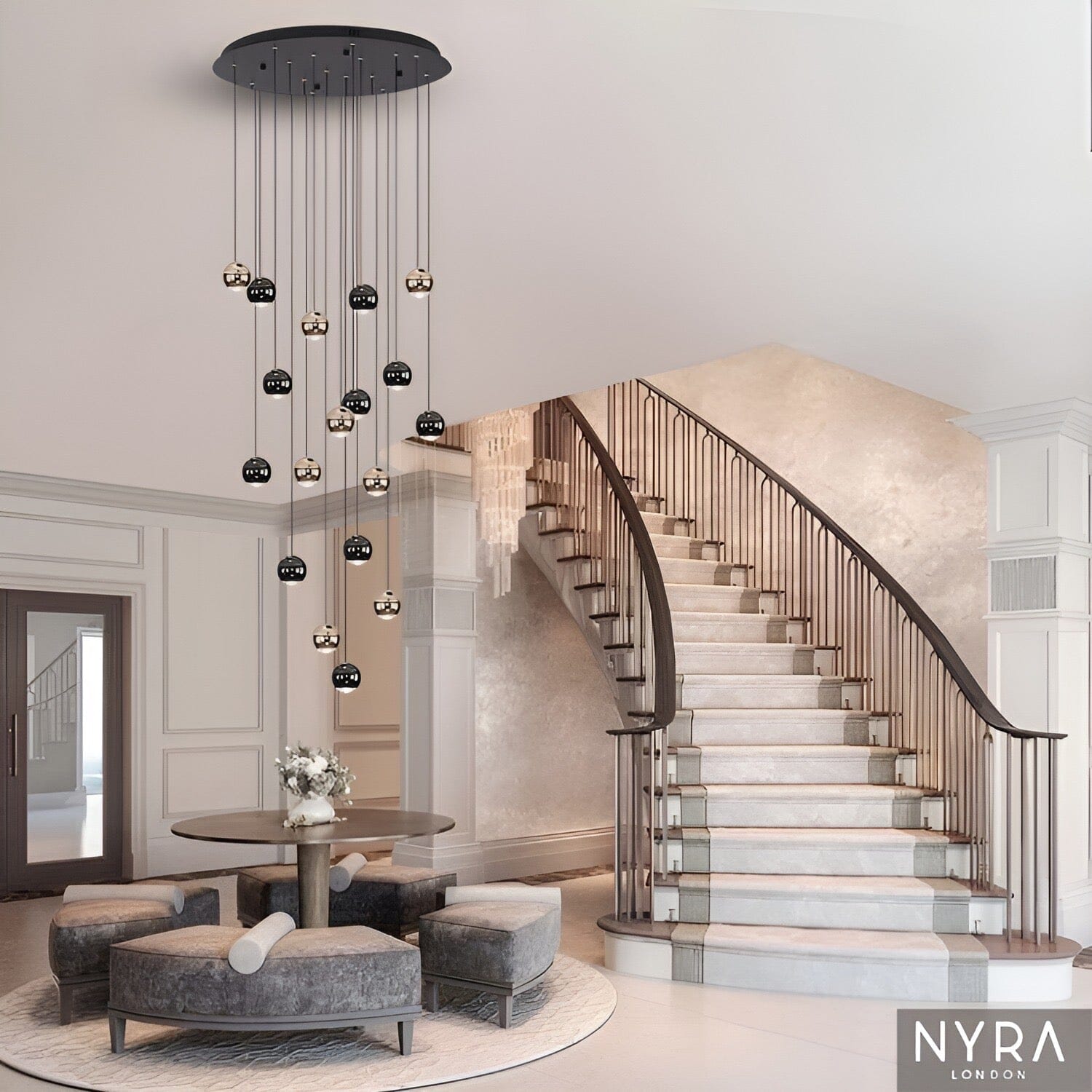 Avella Raindrop Glass Chandelier | Lersk