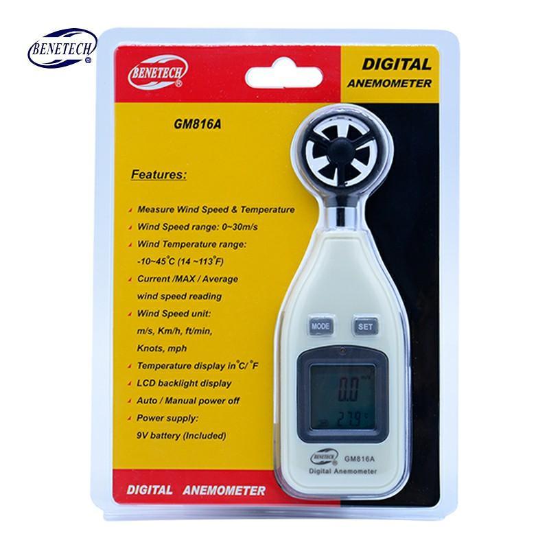 ZephyrPro Handheld Wind Speed Meter With Backlit LCD | Lersk