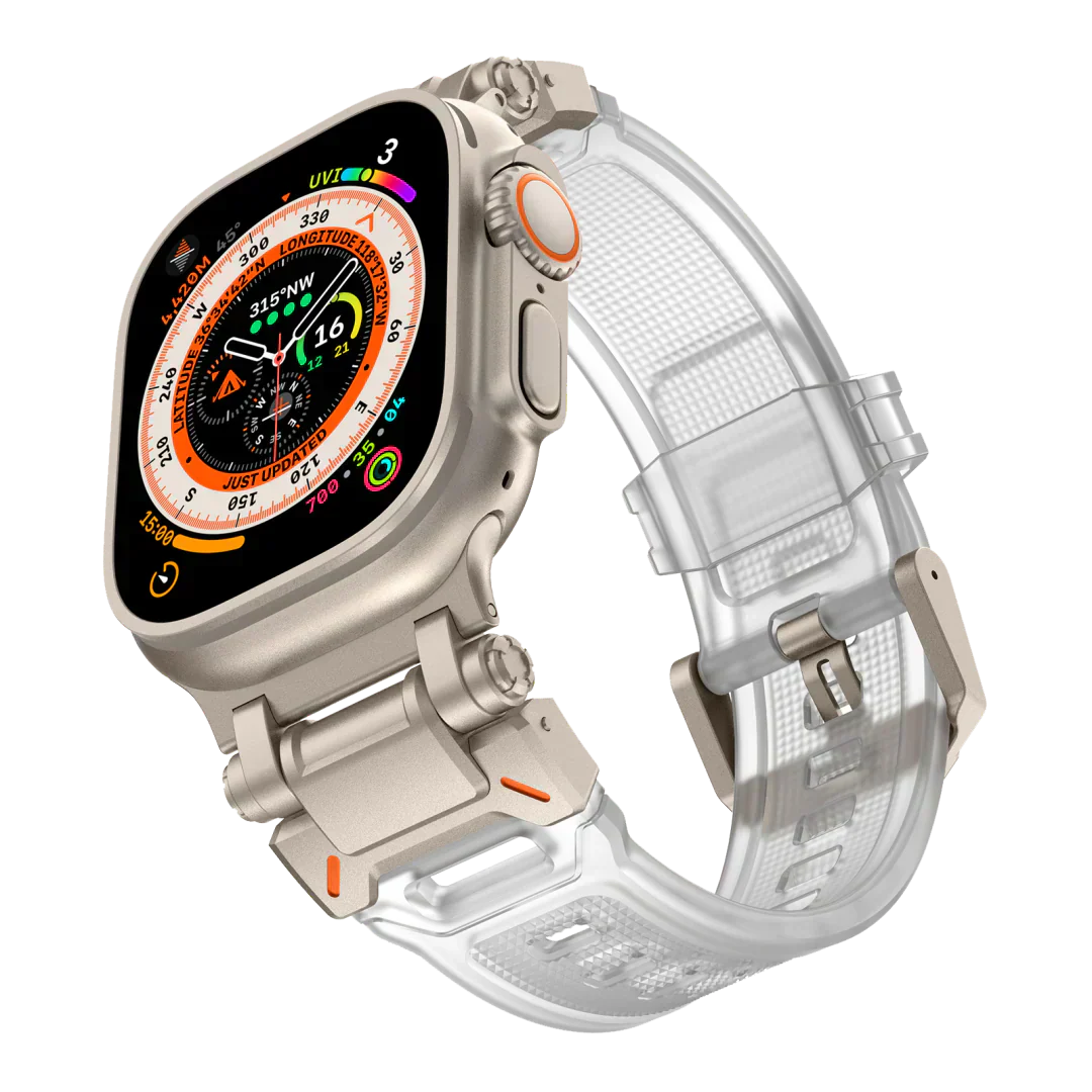 Meron Titanium-Head Silicone Band for Apple Watch | Lersk