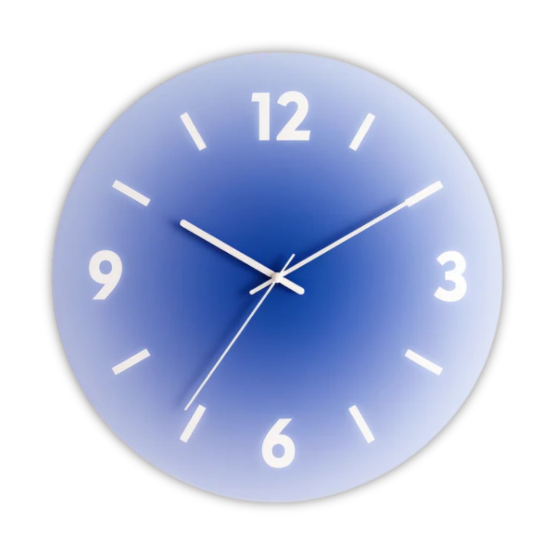 NovaLuxe Glass Wall Clock Designer Wall Timepiece With Silent Sweep | Lersk