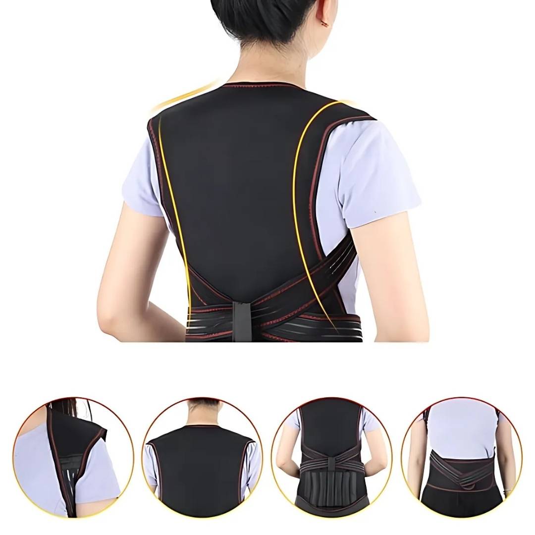 ViraTher Adjustable Back Brace With Self Heating Acupoint Therapy | Lersk