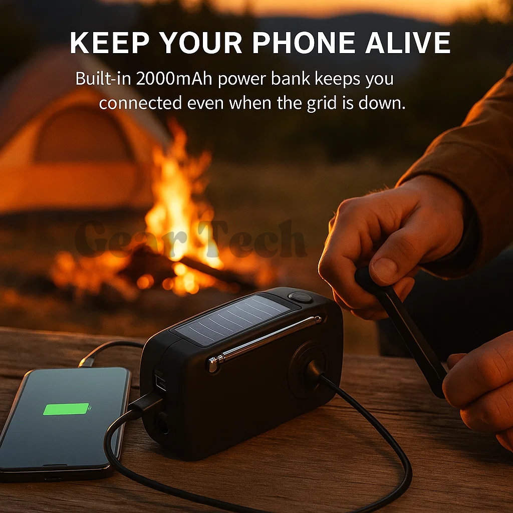 HavenLight Wind-Up Emergency Radio, AM/FM Plus Power Bank | Lersk