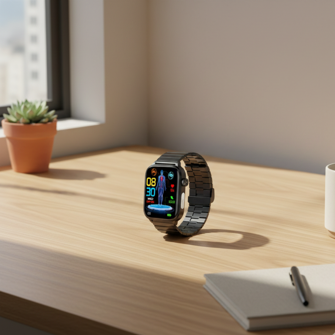 Smartwatch con display AMOLED e chiamate Bluetooth, impermeabile, per uso quotidiano | Lersk