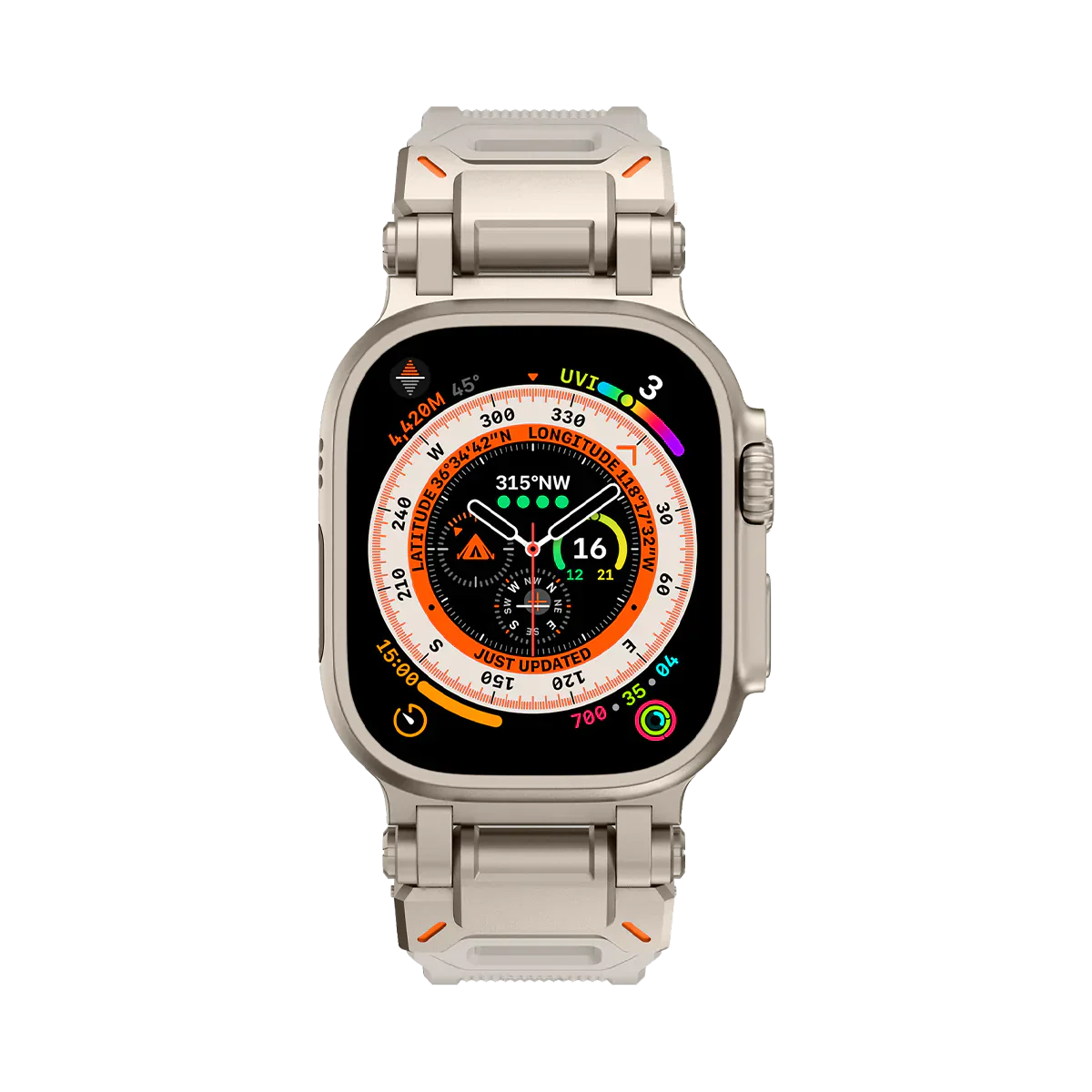 Meron Titanium-Head Silicone Band for Apple Watch | Lersk