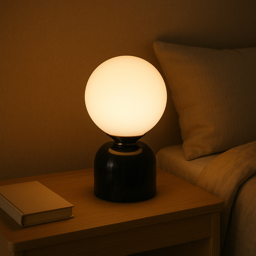 Mramorová lampa minimalistické dekorativní osvětlení do každé místnosti | Lersk