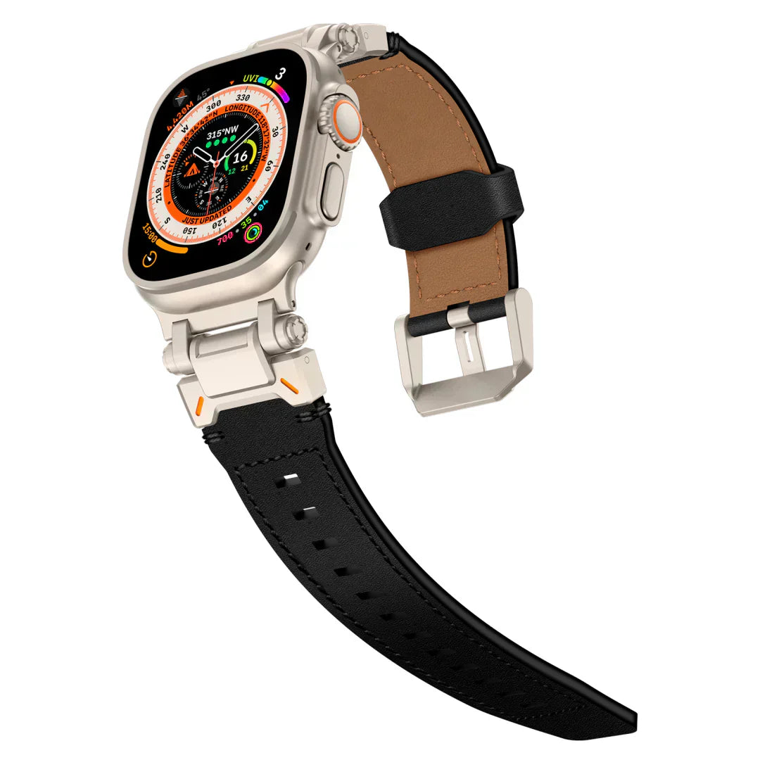 Kenvor Leather Strap with Titanium Connector for Apple Watch | Lersk
