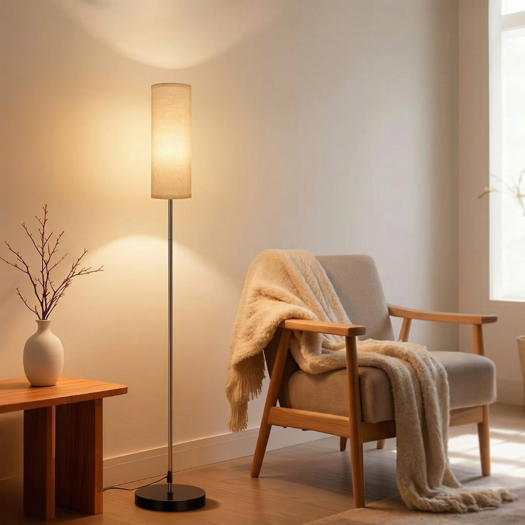 Lampa podłogowa RGB z kontrolą przez aplikację do oświetlenia i atmosfery w domu | Lersk