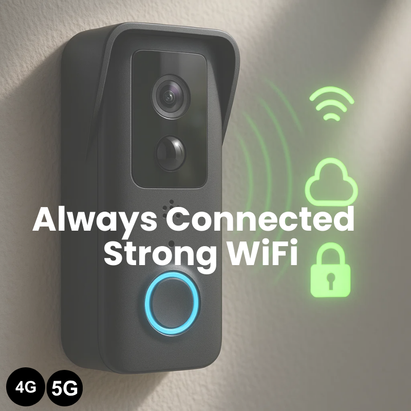 NovaGuard Wireless HD Video Doorbell 1080P Day Night Vision No Monthly Fees | Lersk