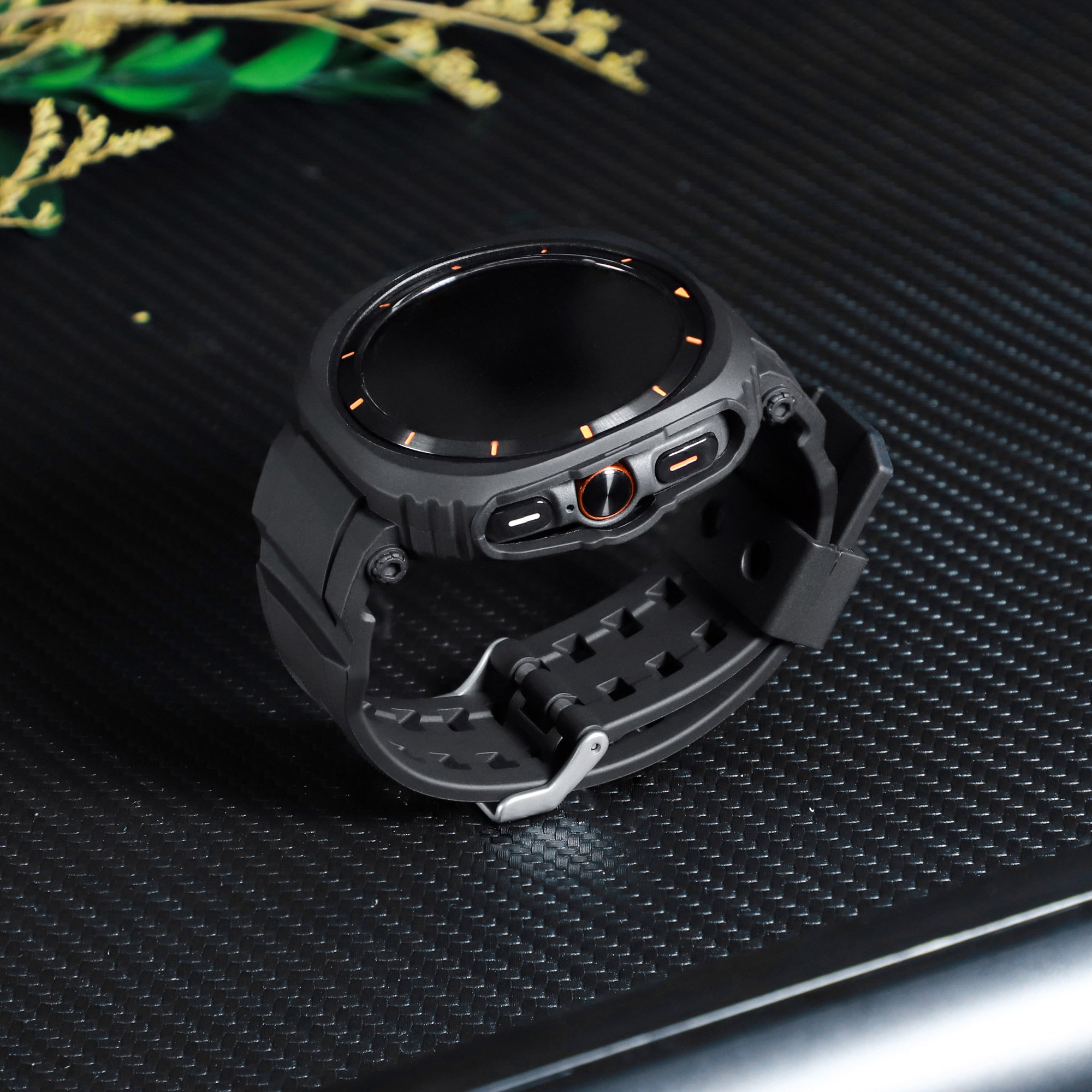 FlexTone sportovní TPU řemínek a pouzdro pro Samsung Galaxy Watch Ultra 47mm | Lersk
