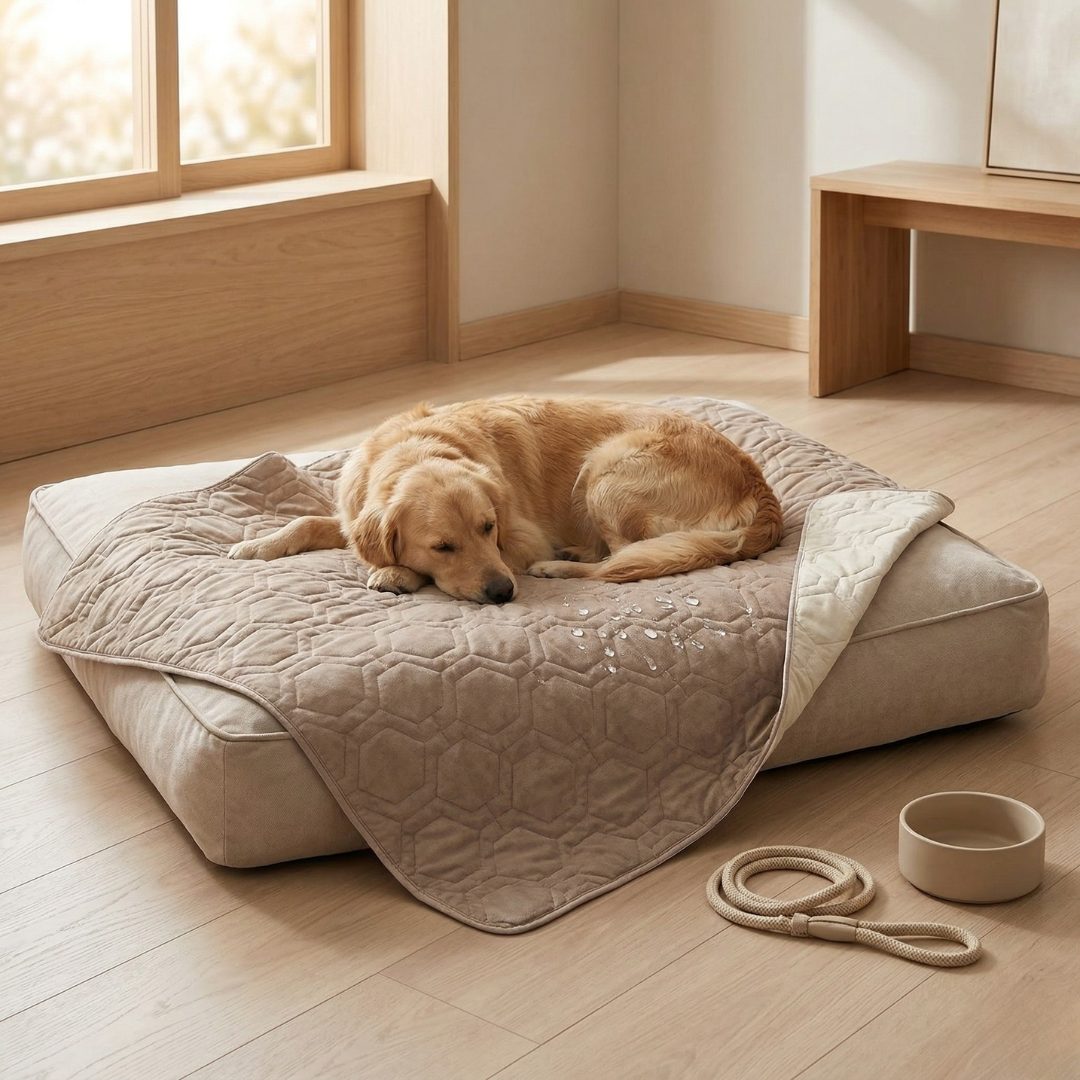 Wasserdichte Hundebettauflage für Betten, Sofas und Autositze | Lersk