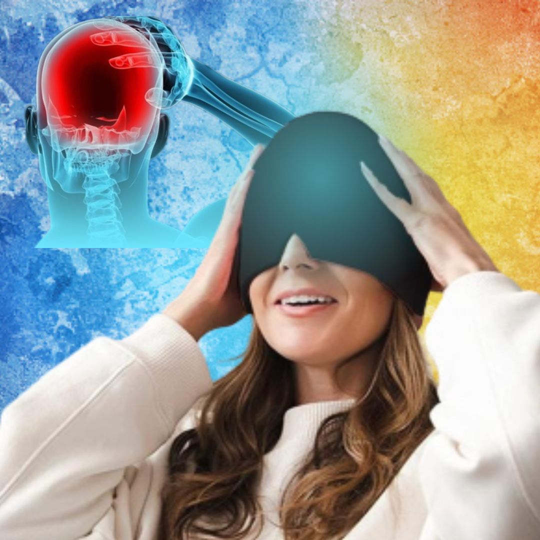 LumaRelief Migraine Cap Adjustable Hot And Cold Therapy | Lersk