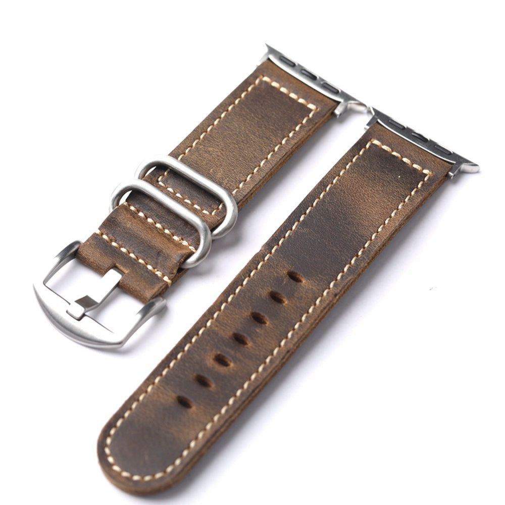 Cavelle Vintage ručně vyráběný kožený řemínek pro Apple Watch | Lersk
