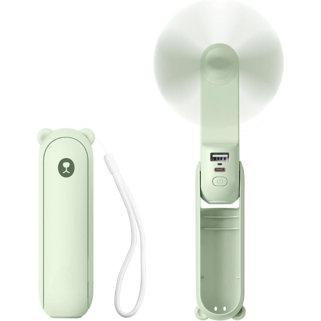 ZephyrGo 3 In 1 Travel Mini Fan With LED Light And USB Power | Lersk