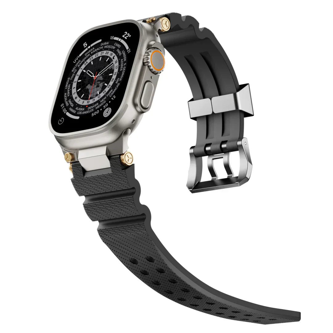 ArloGear silikonový řemínek v mechanickém stylu pro Apple Watch