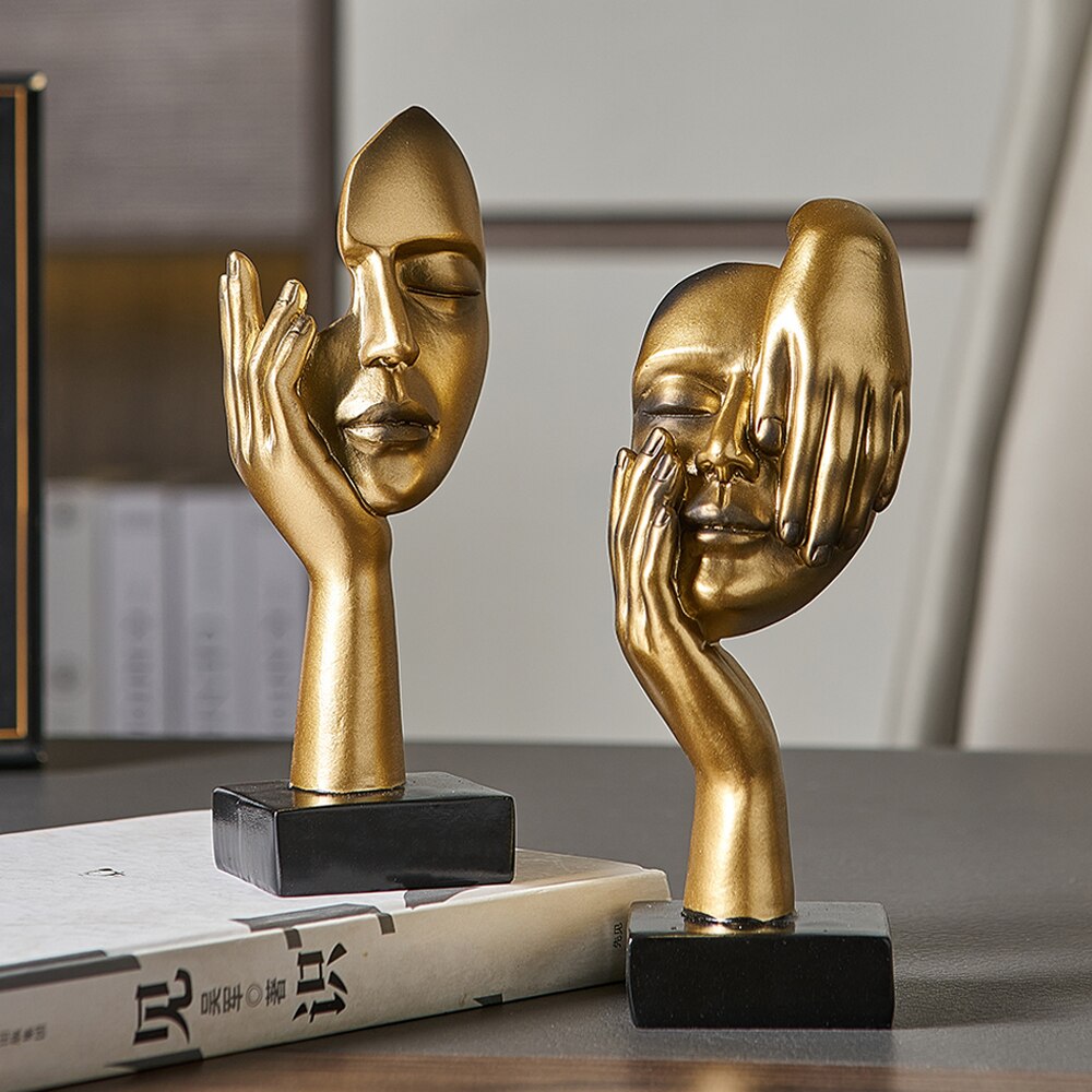 LumaMask Abstrakte Wanddekoration Moderne Masken-Skulptur Kunst