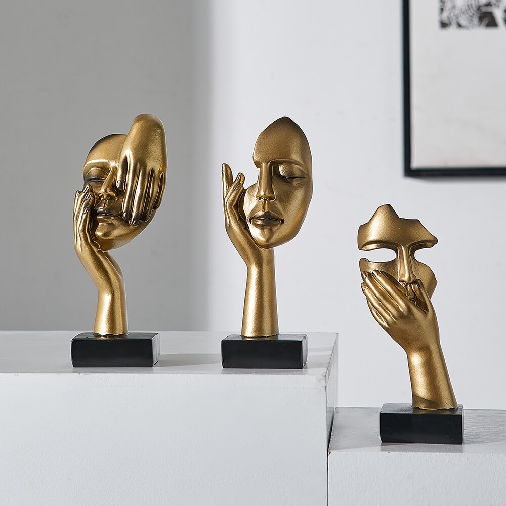 LumaMask Abstrakte Wanddekoration Moderne Masken-Skulptur Kunst