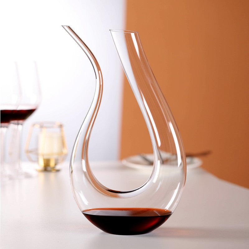 LumenAura Elegant Crystal Glass Wine Decanter for Aeration | Lersk