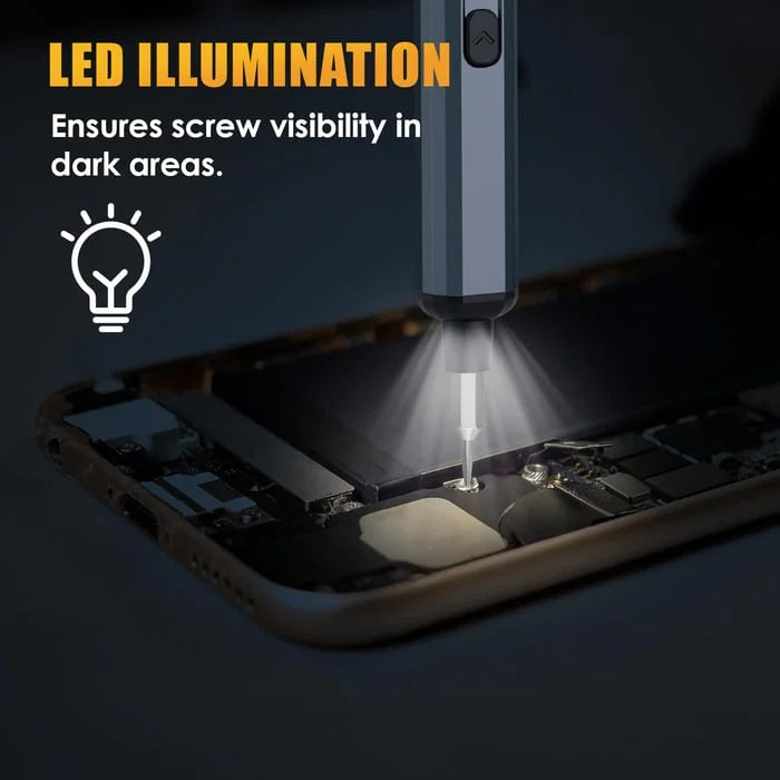LumaGrip 68v1 Precizní elektrická sada šroubováků s LED | Lersk