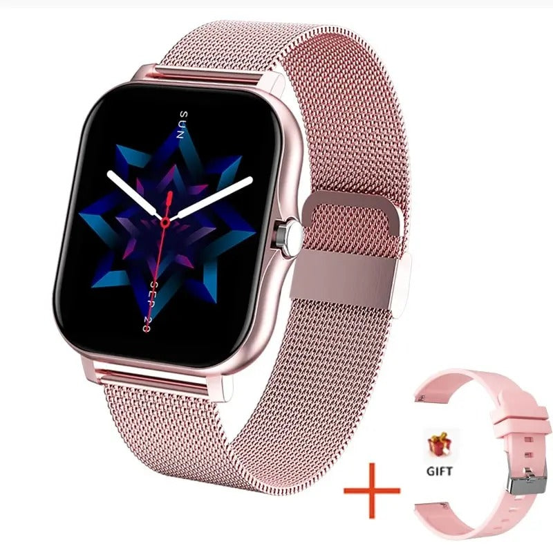 Digitální chytré hodinky unisex s plně dotykovým displejem, Bluetooth hovory, sledování fitness | Lersk
