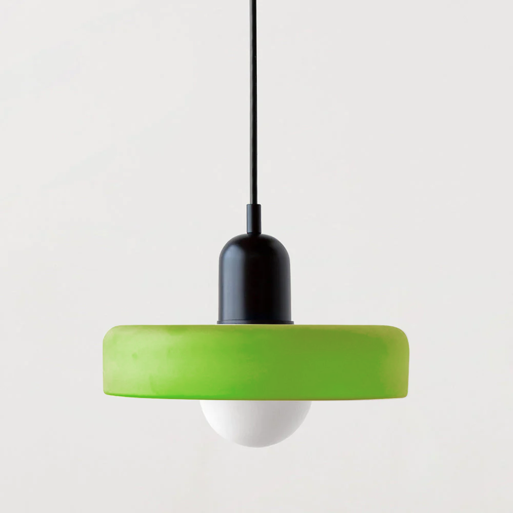 Aurelo Colored Glass Bauhaus Pendant Light for Dining Rooms | Lersk