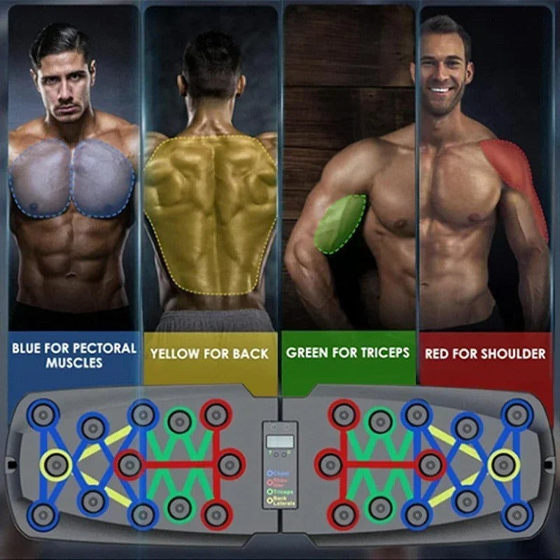Push-up deska 30 v 1 digitální cvičení celého těla pro domácí fitness nadšence | Lersk
