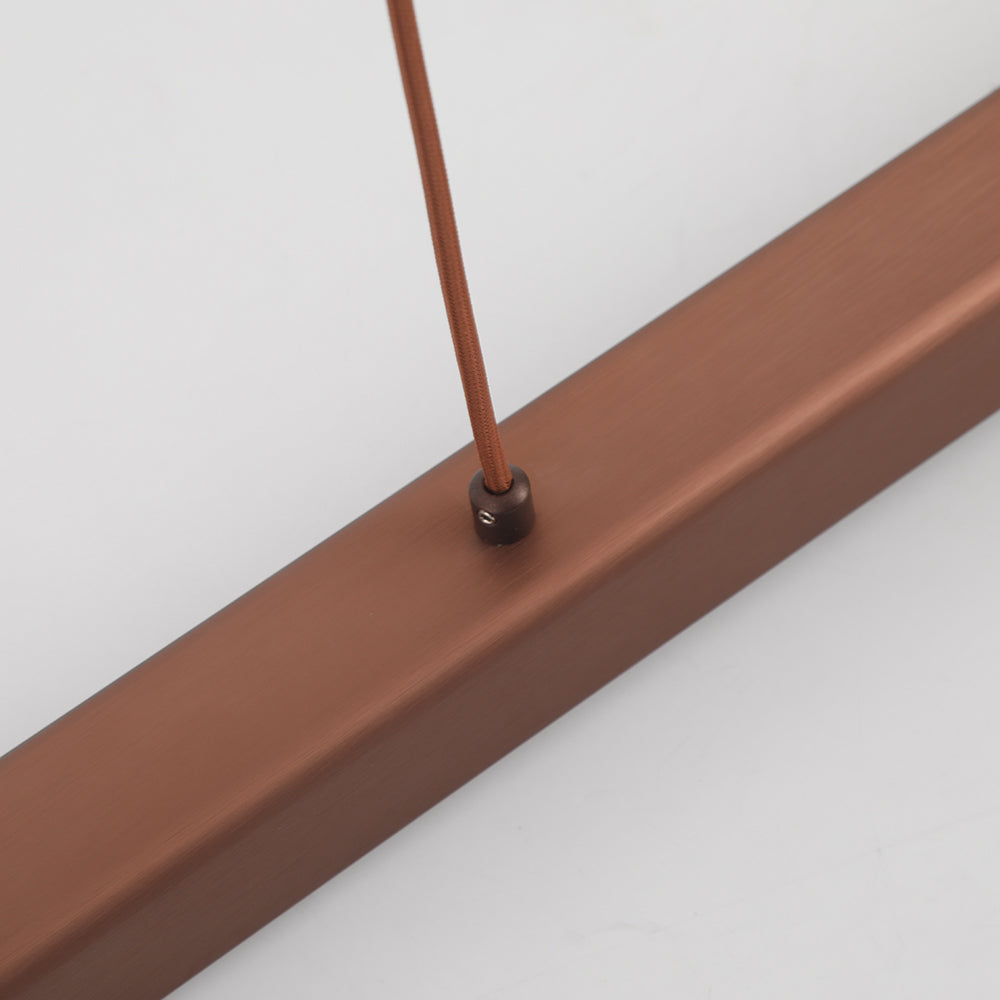 Nexis Linear Metal LED Pendant Light in Black and Brown | Lersk