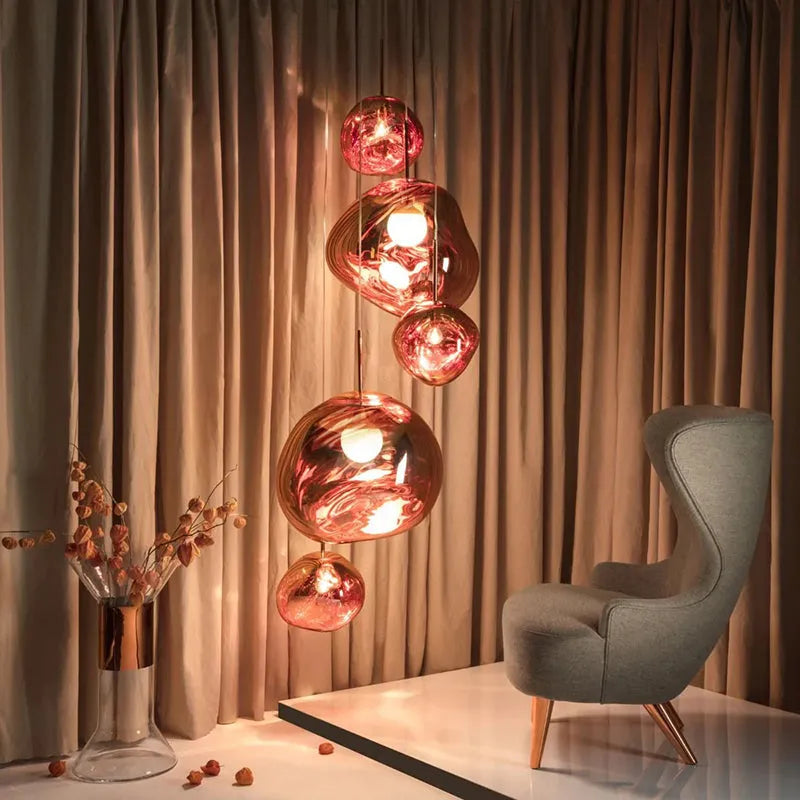 AstraLuma Lava Pendellamper Fire Farver Glasfinish | Lersk