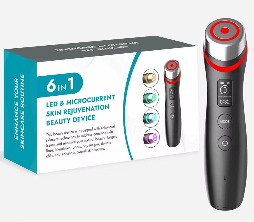 6v1 LED mikroproudové zařízení pro omlazení pokožky pro nadšence zářivé pleti | Lersk