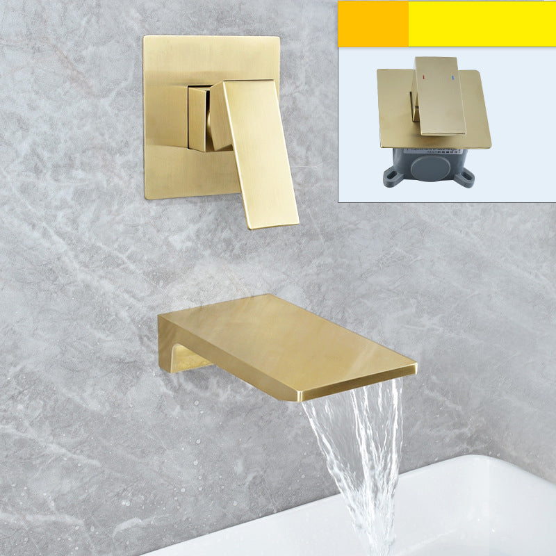 Cascade | Wall-Mounted Single-Handle Waterfall Bathroom Faucet | Lersk
