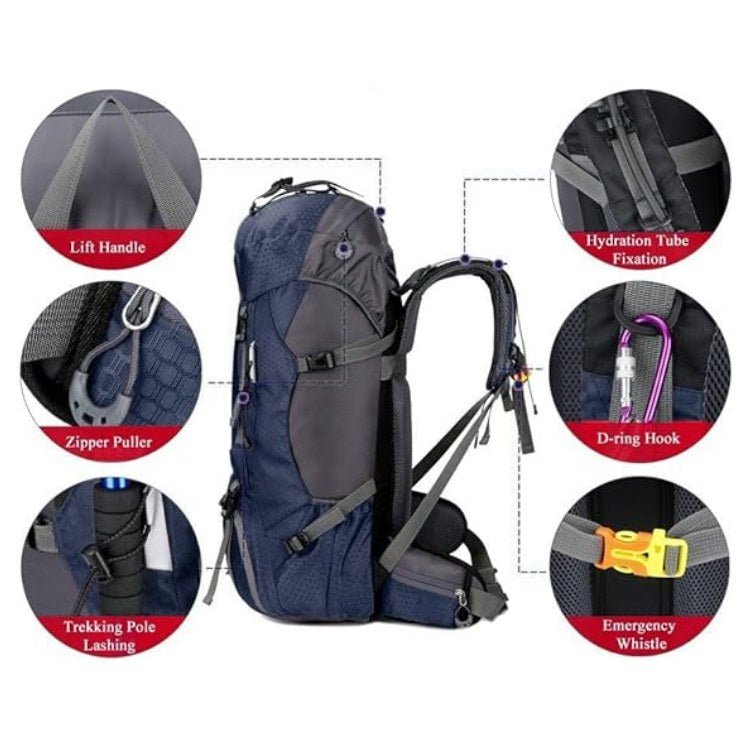 TrailZen 60L wasserdichter Wanderrucksack, leicht, ergonomisch | Lersk