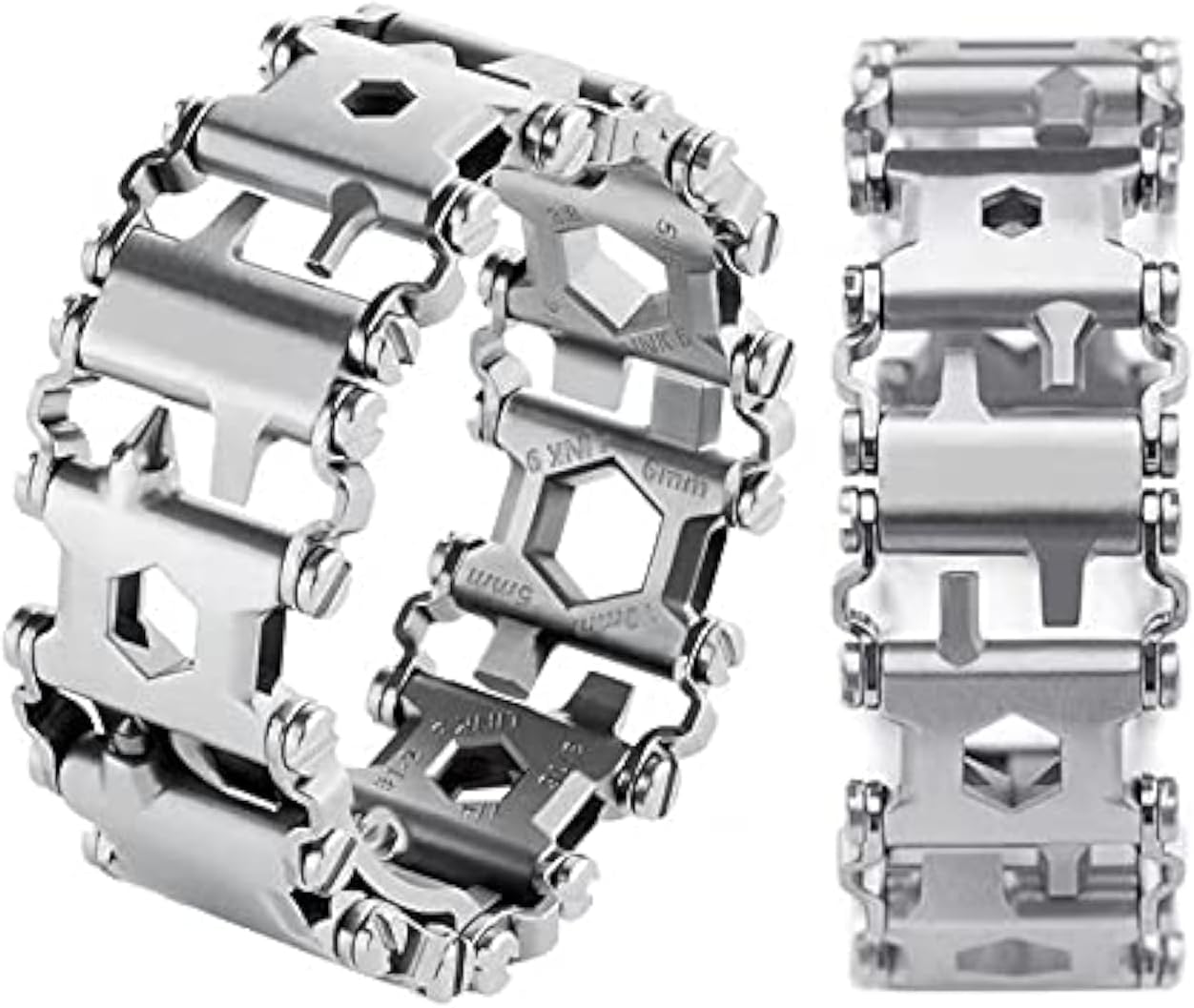 Bracciale multitool in acciaio inox 29 in 1 per uso quotidiano e accessori da portare sempre | Lersk