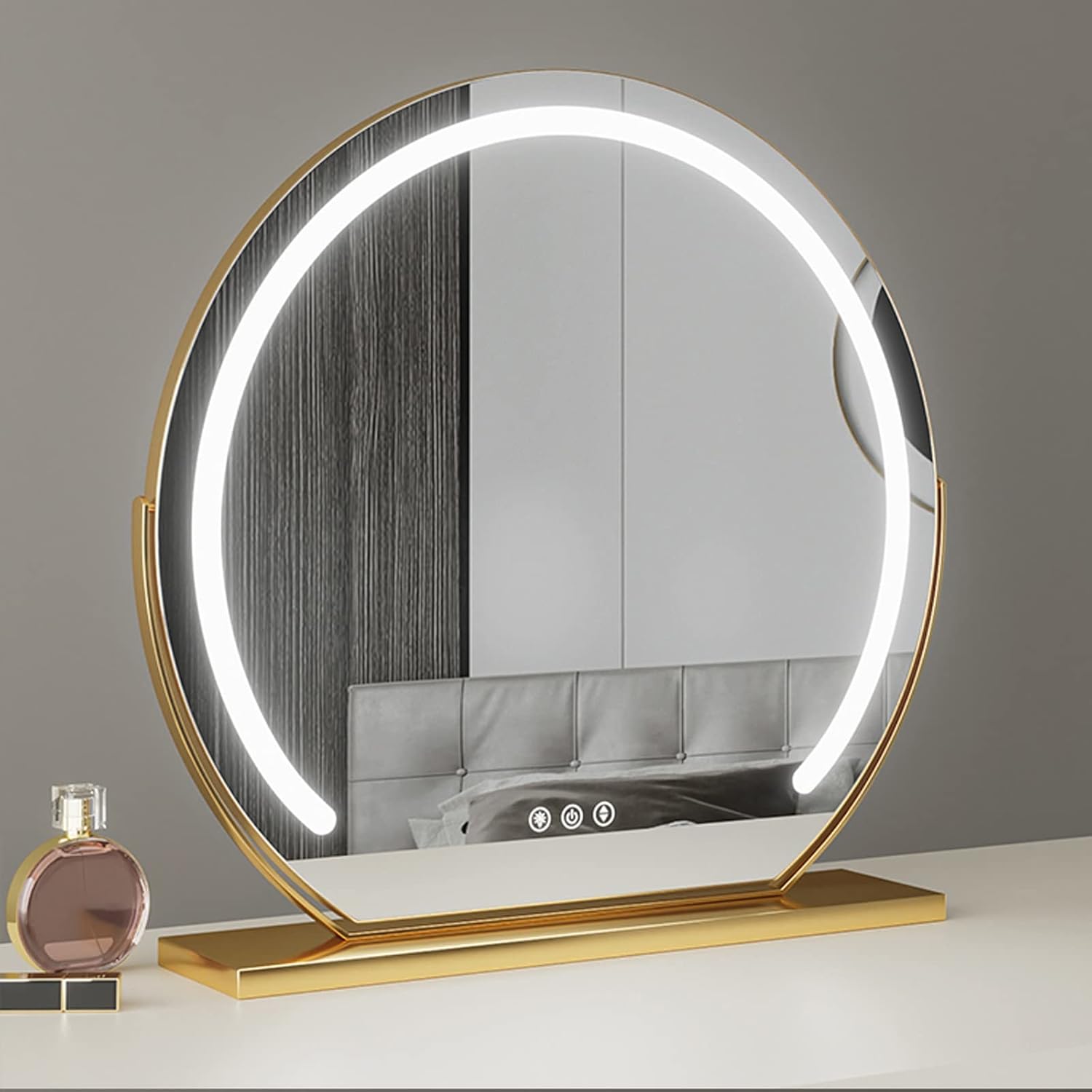 Luminara Dimmable LED Touch Vanity Mirror For Precision Makeup And Skincare | Lersk