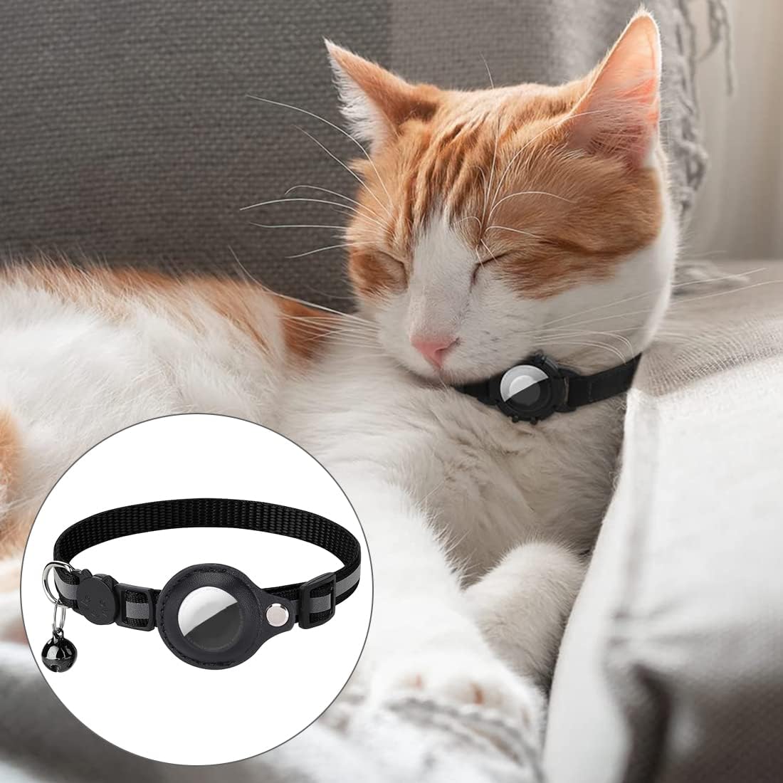 Durable Reflective Quick-Release Feline GPS Tracker Collar | Lersk