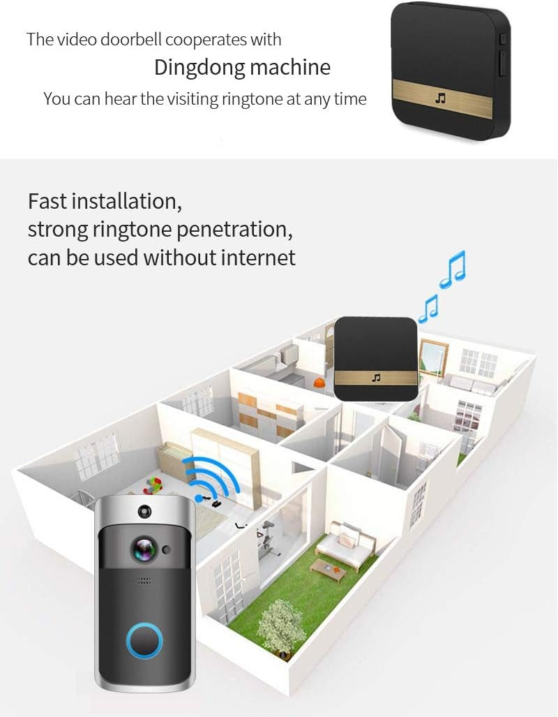 HavenCam HD WiFi Video Doorbell Night Vision Two Way Talk | Lersk
