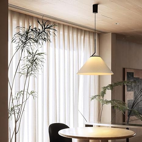 Caelara Soft Pleated Ceiling Pendant Light In Cream | Lersk