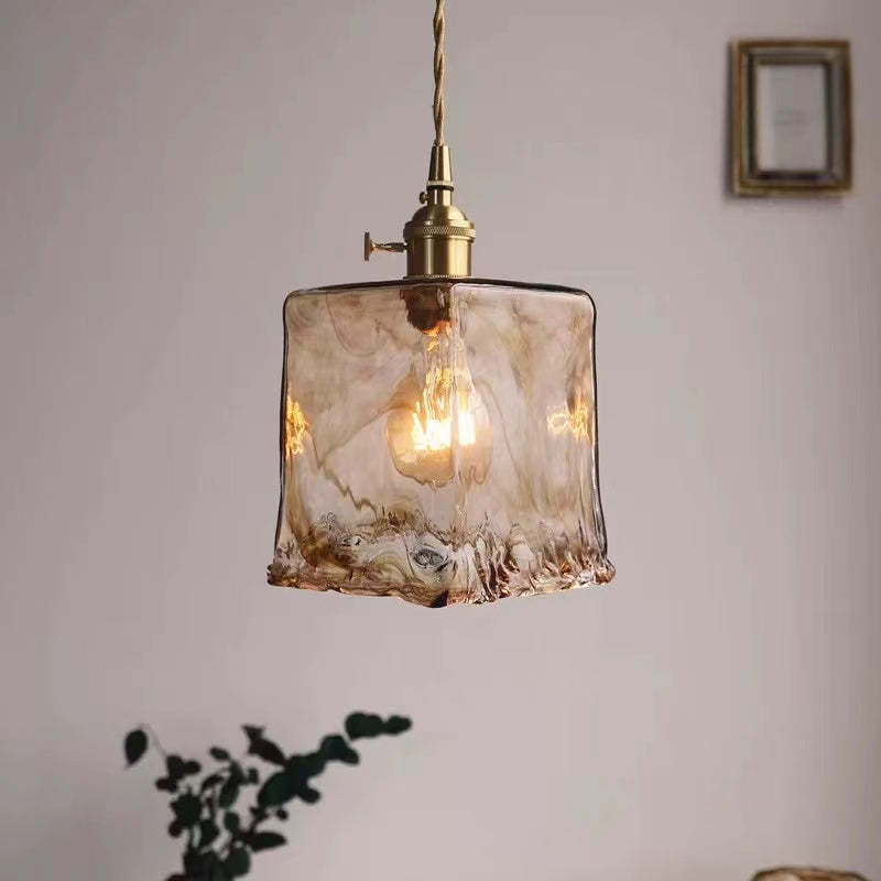 Aurelia Retro LED Pendant Light in Gold Metal Fixture | Lersk
