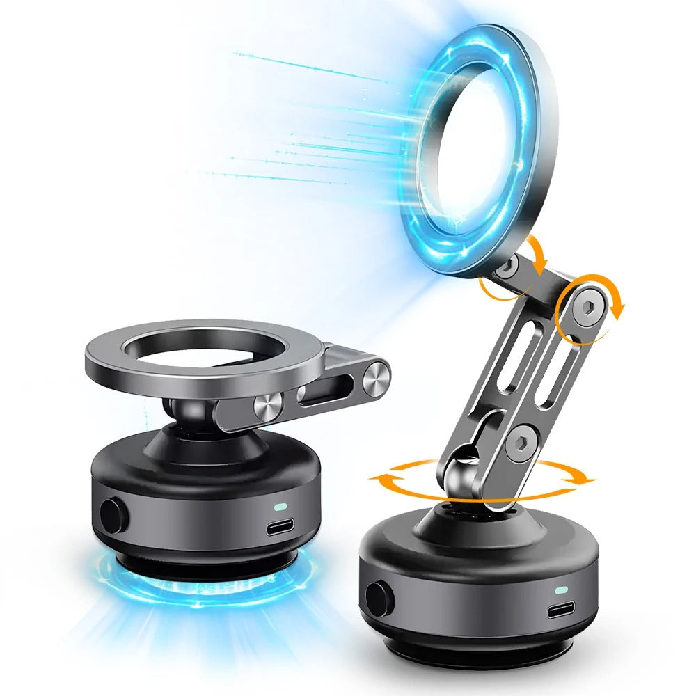 FluxGrip 360° magnetisk biltelefonholder med sugekop | Lersk