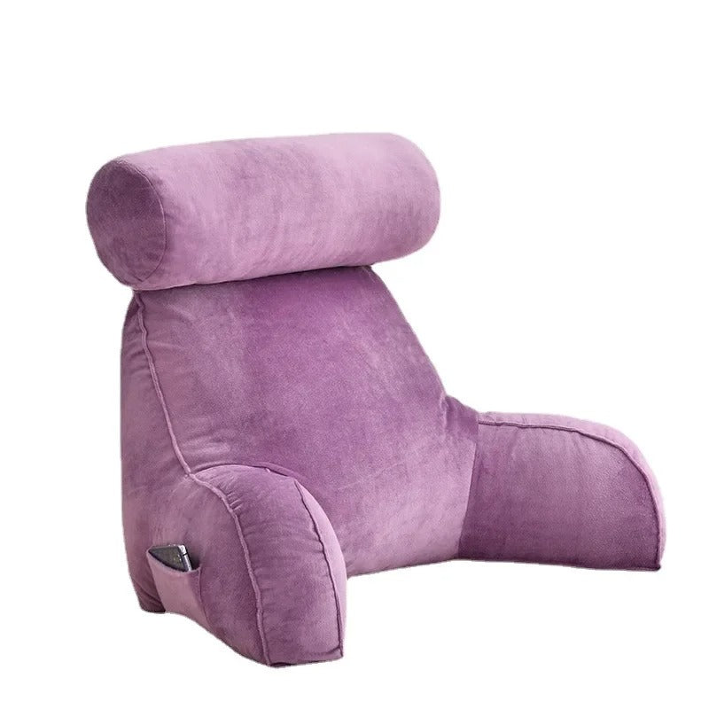 Backrest Pillow With Arms And Headrest For Readers Ergonomic Support | Lersk