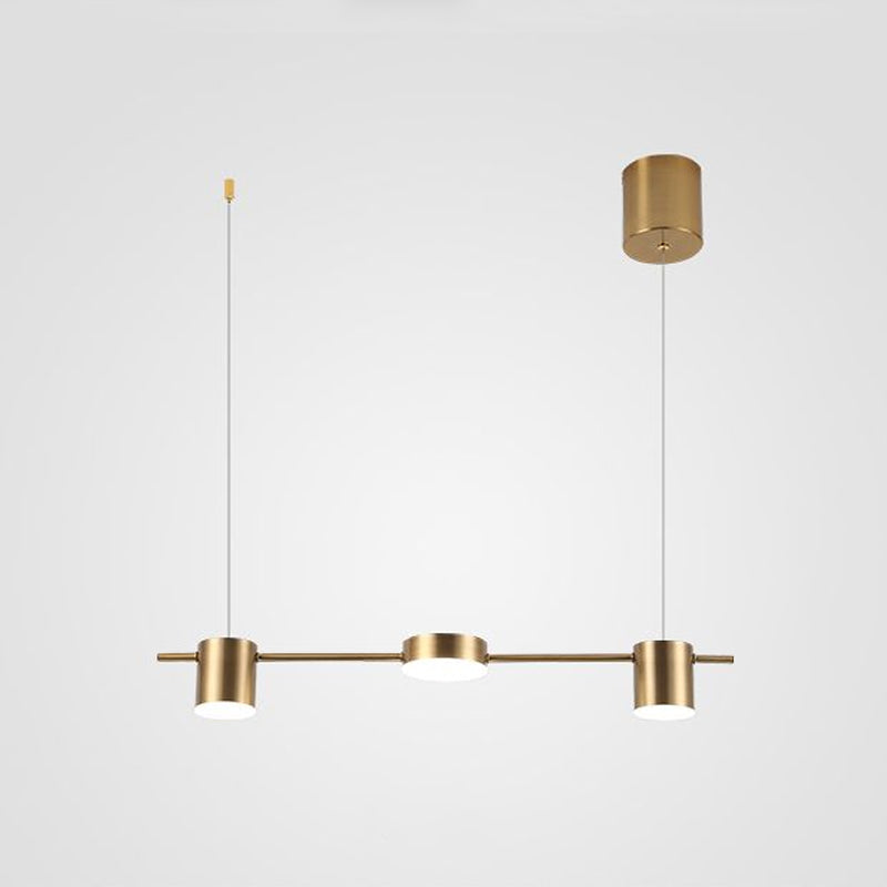 Sophie Drum Aluminium Pendelleuchte Schlanke Insel 3 Licht Zuhause | Lersk