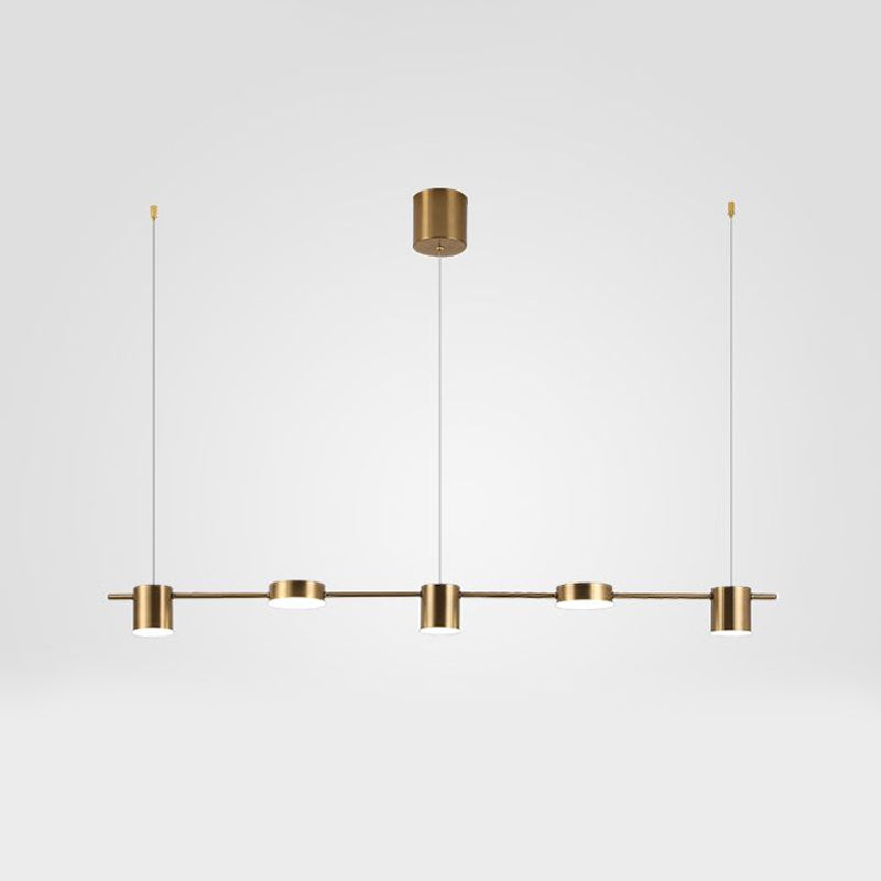 Sophie Drum Aluminium Pendelleuchte Schlanke Insel 3 Licht Zuhause | Lersk
