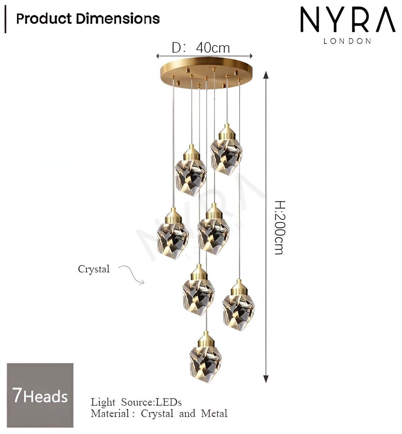 Liora | Crystal Chandelier | Lersk